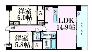 ポラリス松ヶ枝の物件間取画像